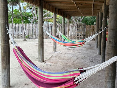 Hammocks and beach gear